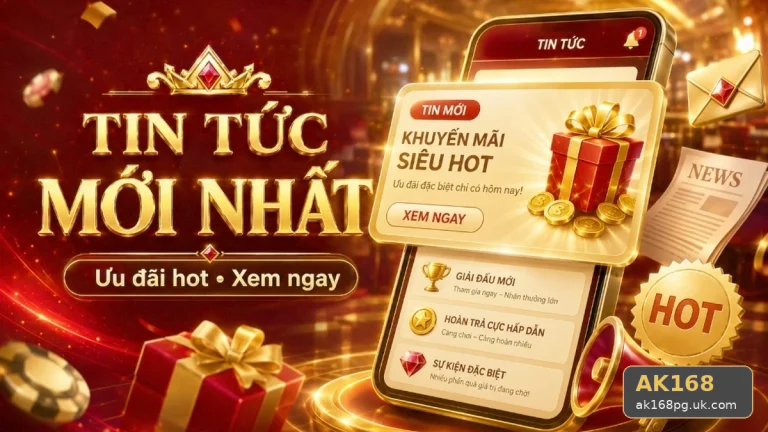 Hướng Dẫn Người Mới Kiểm Tra Giao Diện Tin Tức AK168 Và Thông Tin Quan Trọng Về Ưu Đãi Theo Quy Trình An Toàn Tại ak168pg.uk.com